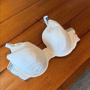 GAP White Bra with Colorful Straps
